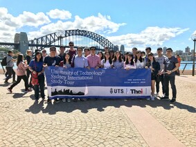 Students visited the Sydney Harbour Bridge in cultural tour.