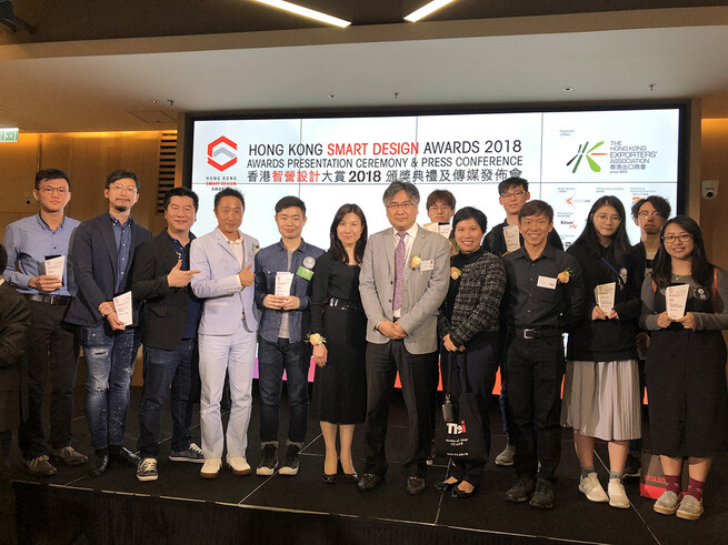 8 Product Design students were awarded different prize in the “Student Division in the HKSDA 2018