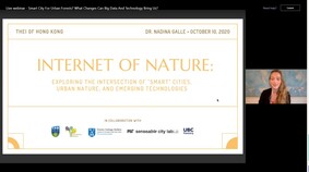 Dr Nadina Galle told us about her work on the “Internet of Nature” and how geospatial AI and computer vision have helped mega cities to understand, monitor and improve their urban forests.